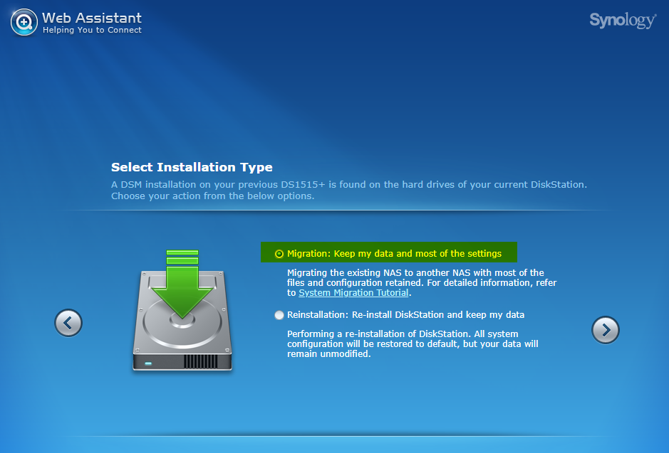 synology disk led blinking green