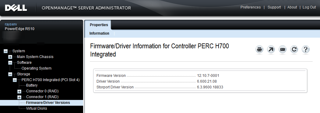 perc h700 integrated firmware update