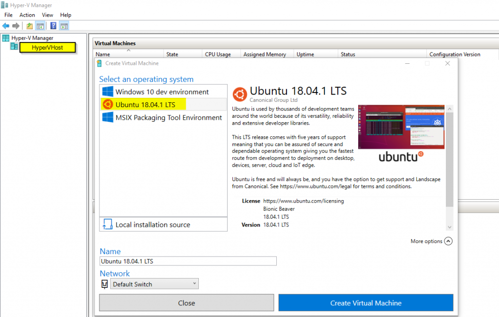 quick desktop ubuntu on windows