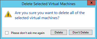 delete vm cluster hyper old deleting correct if