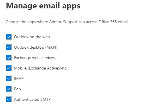 office 365 outlook support