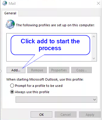 repairing main profile outlook 365 mac