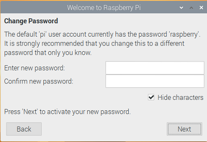 Change Default password