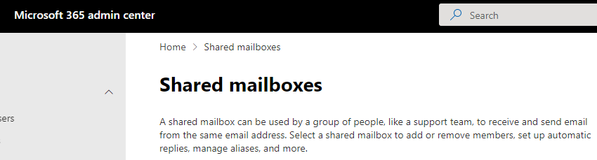 Shared mailbox