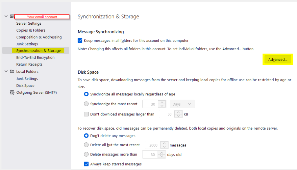 Synchronization & Storage